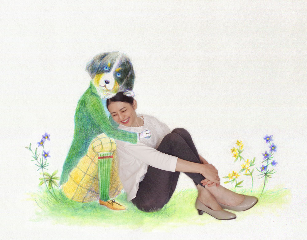 中清水愛美と合成画像