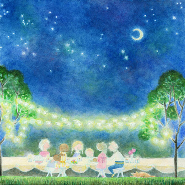 02 なかよし家族 夢は 家族みんなが仲良く幸せに過ごすことです＊ もう何年も家族がもめています。 もし描いてもらえるならその絵を家族みんなに見せたいと思います★